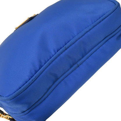 Prada Blue Nylon Clutch Shoulder Bag
