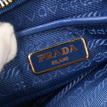 Prada Blue Nylon Clutch Shoulder Bag