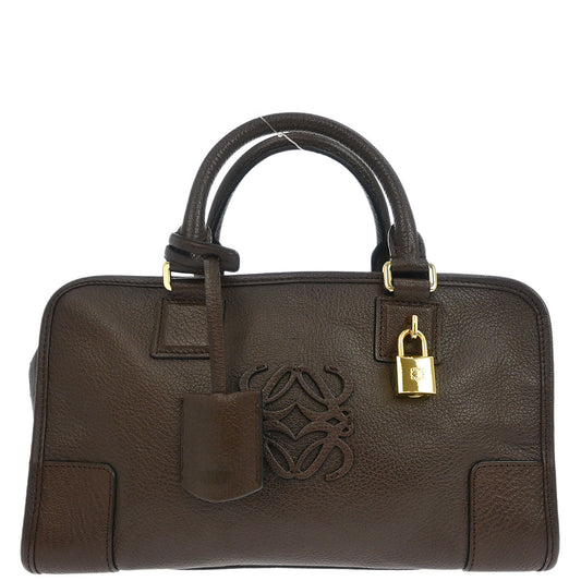 Loewe Brown Leather Amazona 28 Handbag