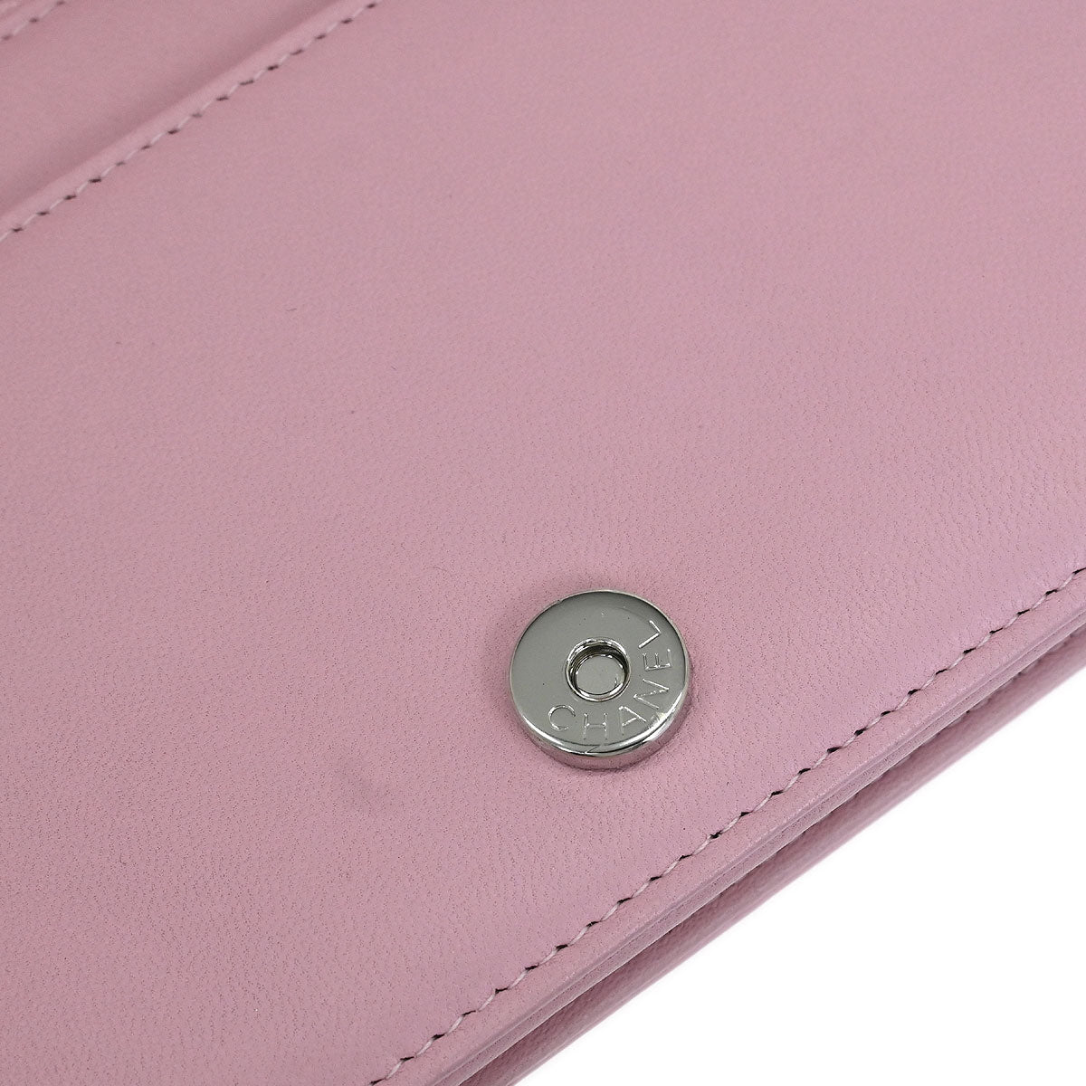 Chanel 2017 Pink Lambskin Rhinestone WOC Wallet On Chain