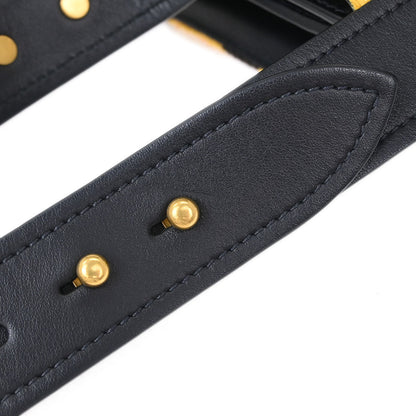 Prada Yellow Black Velvet Leopard Cahier Shoulder Bag