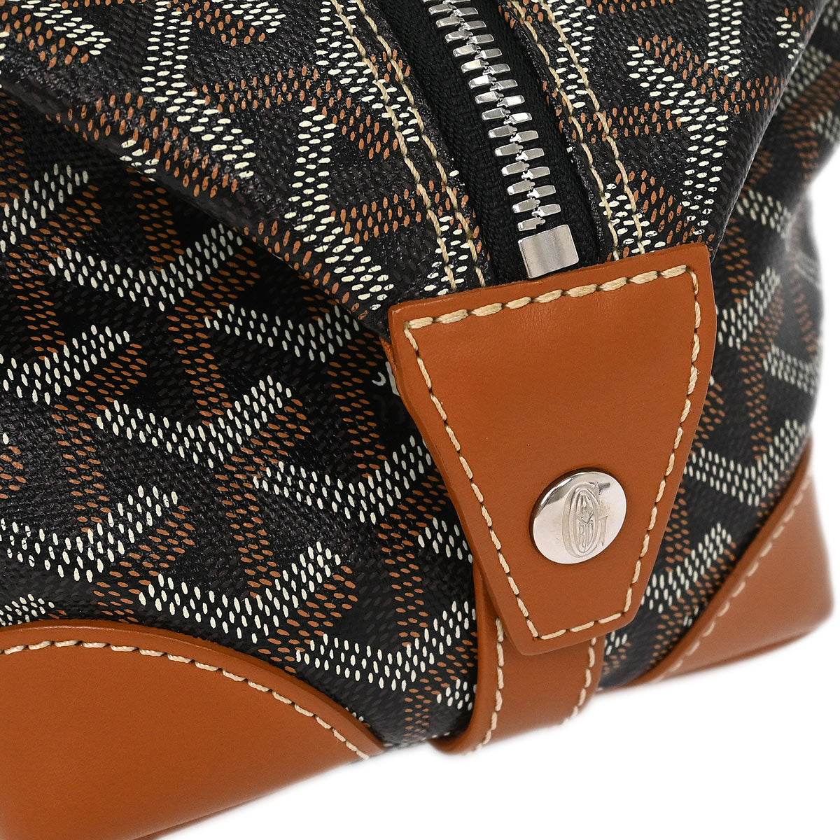 Goyard Black Boeing 25 Trousse Pouch Clutch Bag