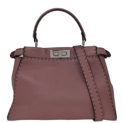 Fendi Purple Peekaboo 2way Shoulder Handbag