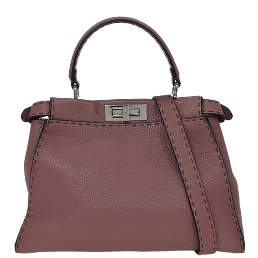 Fendi Purple Peekaboo 2way Shoulder Handbag