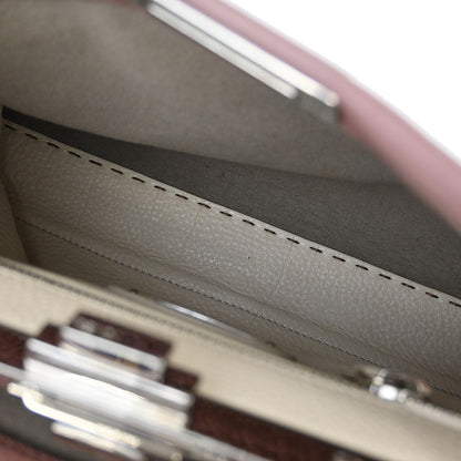 Fendi Purple Peekaboo 2way Shoulder Handbag