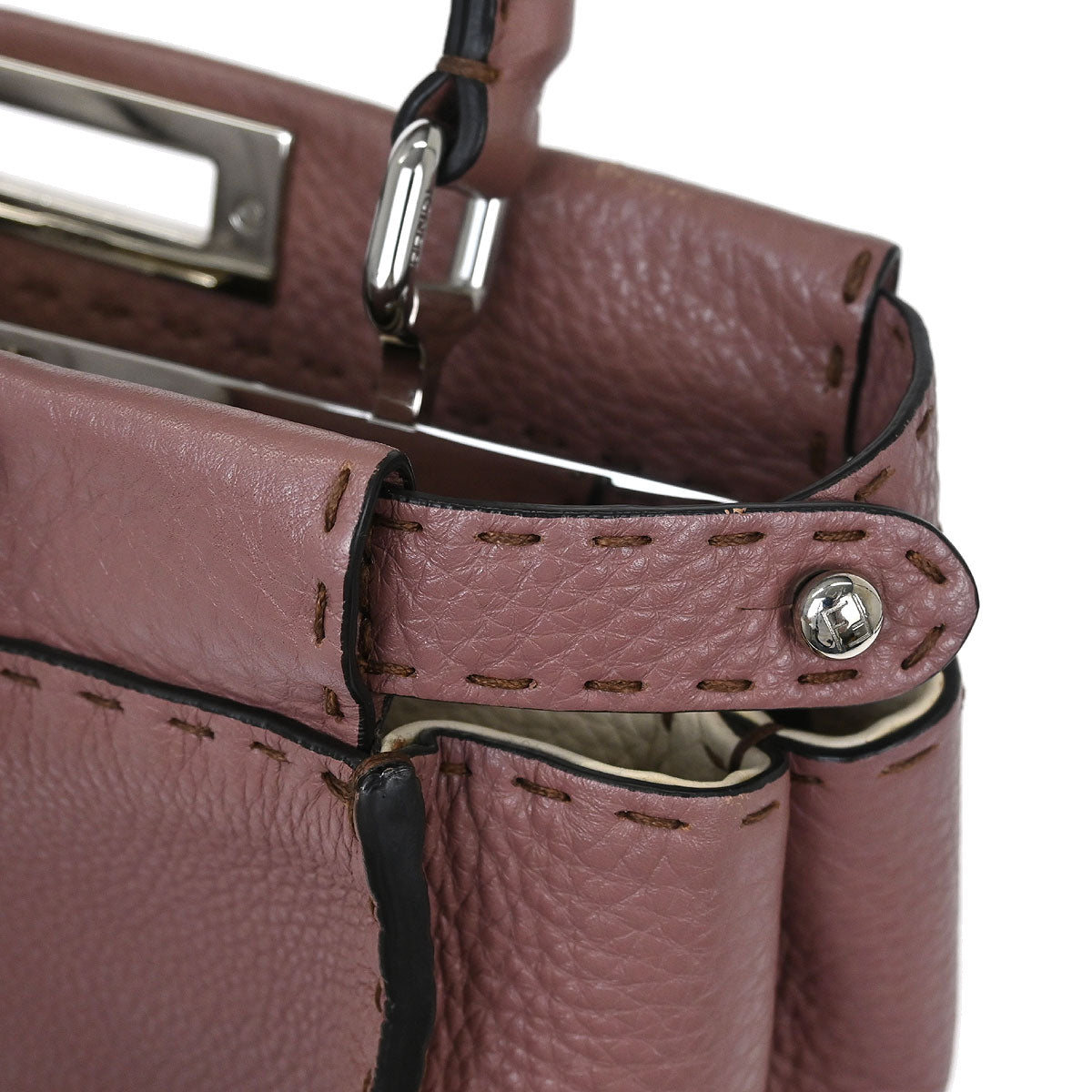 Fendi Purple Peekaboo 2way Shoulder Handbag