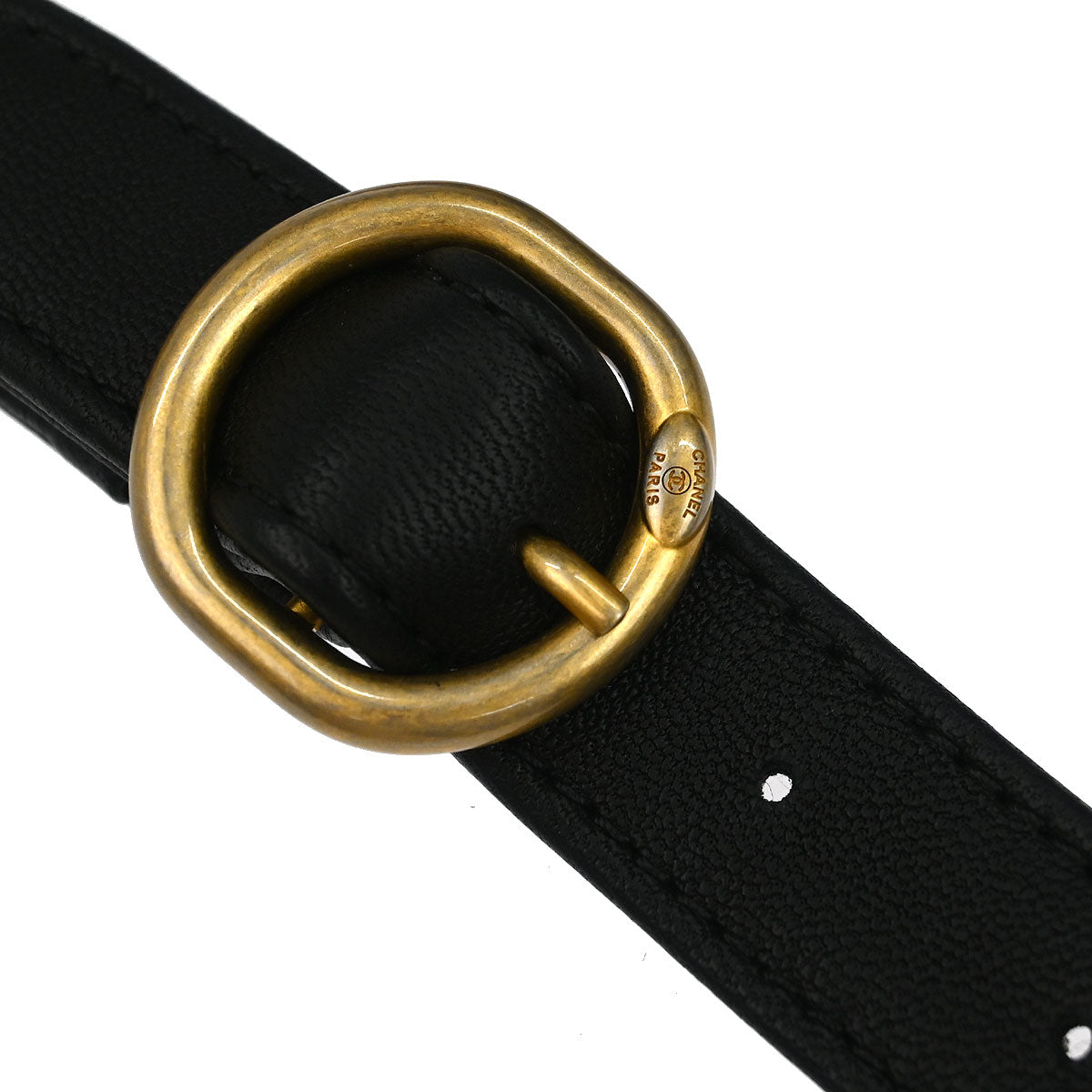 Chanel 2019 Black Calfskin All About Chains Bum Bag