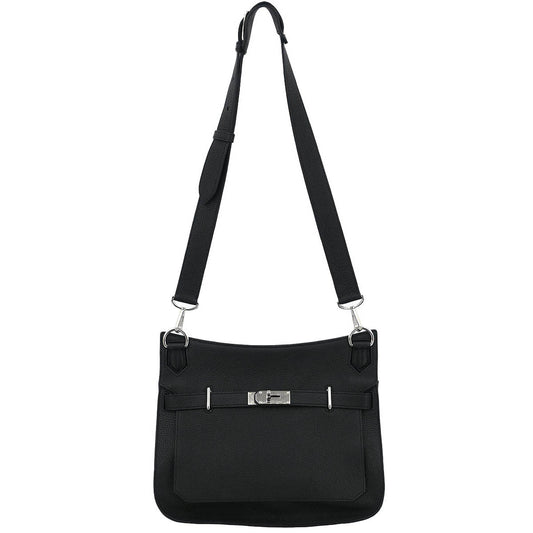 Hermes Black Taurillon Clemence Jypsiere 31 Shoulder Bag