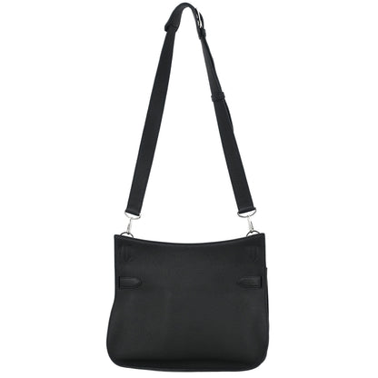 Hermes Black Taurillon Clemence Jypsiere 31 Shoulder Bag