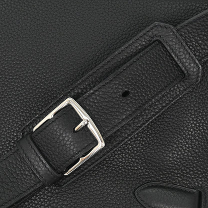 Hermes Black Taurillon Clemence Jypsiere 31 Shoulder Bag