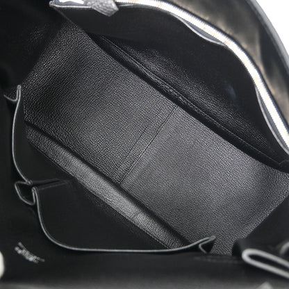 Hermes Black Taurillon Clemence Jypsiere 31 Shoulder Bag