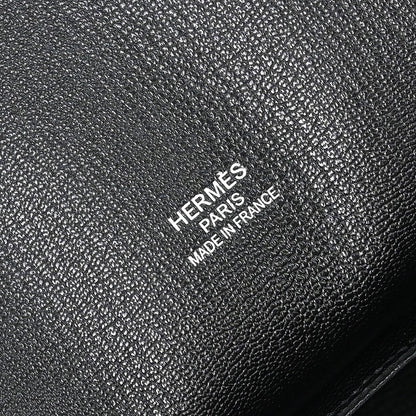 Hermes Black Taurillon Clemence Jypsiere 31 Shoulder Bag