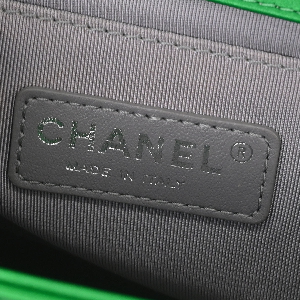 Boy Chanel 2014-2015 Green Lambskin Medium Shoulder Bag