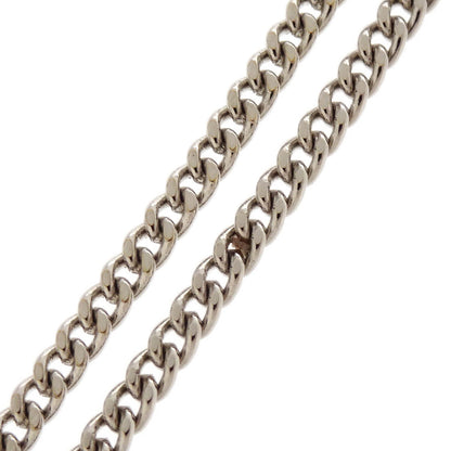 Chanel Necklace Pendant Rhinestone Silver 10V