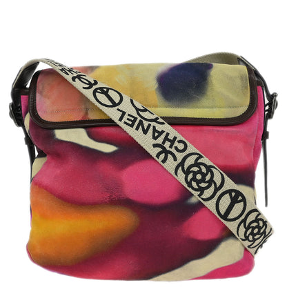 Chanel Yellow Suede Flap Shoulder Bag