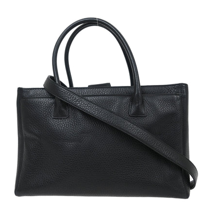 Chanel Black Deerskin Executive Cerf Tote Handbag
