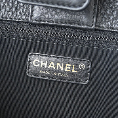 Chanel Black Deerskin Executive Cerf Tote Handbag