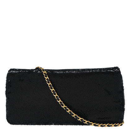 Chanel 2017 Black Sequins Dare To Disturb Shoulder Bag