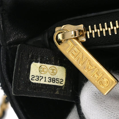 Chanel 2017 Black Sequins Dare To Disturb Shoulder Bag