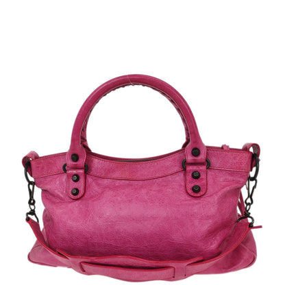 Balenciaga Pink The First 2way Shoulder Handbag