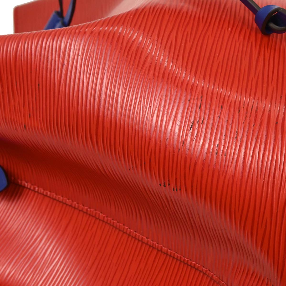 Louis Vuitton Red Blue Epi Neo Noe Bucket 2way Shoulder Handbag M54365