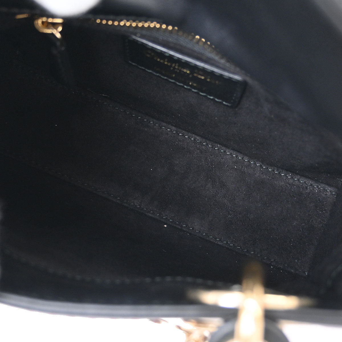 Christian Dior Black Small Lady Dior Playing Cards 2way Shoulder Handbag