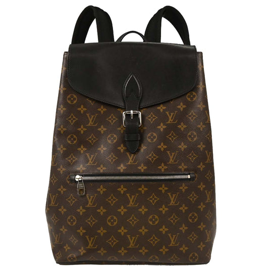 Louis Vuitton 2012 Monogram Macassar Parc Backpack M40637