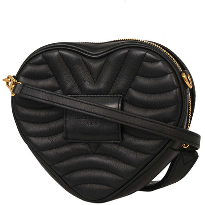 Louis Vuitton Black New Wave Heart Clutch Shoulder Bag M52796