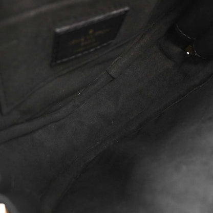 Louis Vuitton Black New Wave Heart Clutch Shoulder Bag M52796