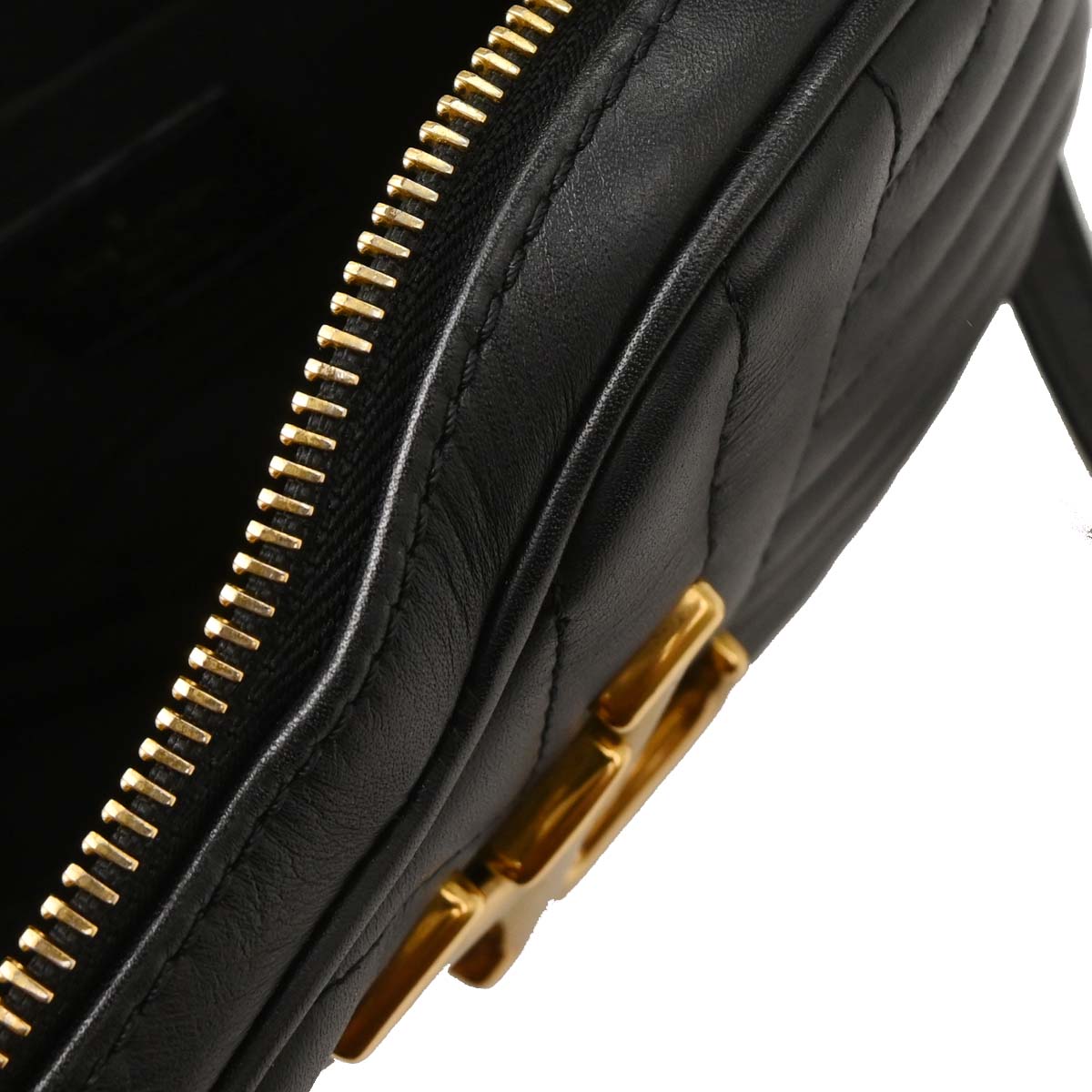 Louis Vuitton Black New Wave Heart Clutch Shoulder Bag M52796