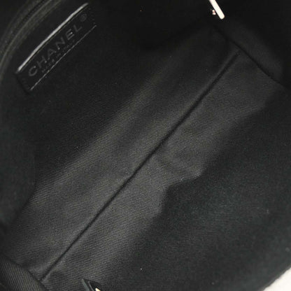 Chanel 2015-2016 Gray Nylon Canvas Deauville Shoulder Bag