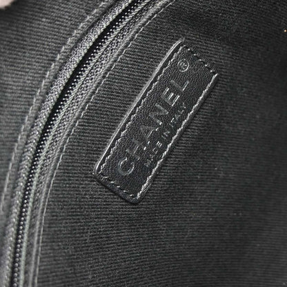 Chanel 2015-2016 Gray Nylon Canvas Deauville Shoulder Bag