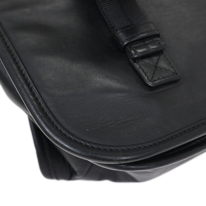 Bottega Veneta Black Intrecciato Messenger Bag