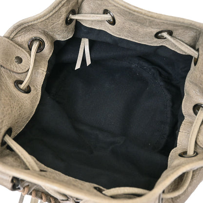 Balenciaga Gray Classic Mini Pompon 2way Shoulder Handbag