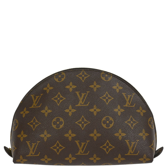 Louis Vuitton Monogram Trousse Demi Ronde Cosmetic Pouch M47520