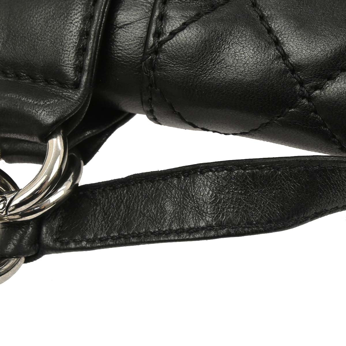 Chanel 2006-2008 Black Lambskin 2way Shoulder Handbag
