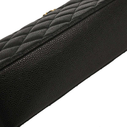 Chanel 1991-1994 Black Caviar Small Diana Shoulder Bag
