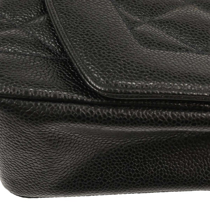 Chanel 1991-1994 Black Caviar Small Diana Shoulder Bag