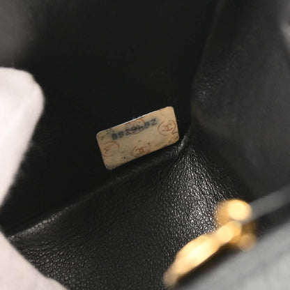 Chanel 1991-1994 Black Caviar Small Diana Shoulder Bag