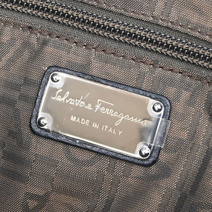 Salvatore Ferragamo Black Gancini Handbag