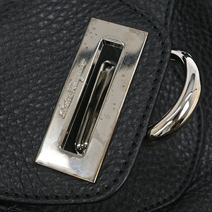 Salvatore Ferragamo Black Gancini Handbag