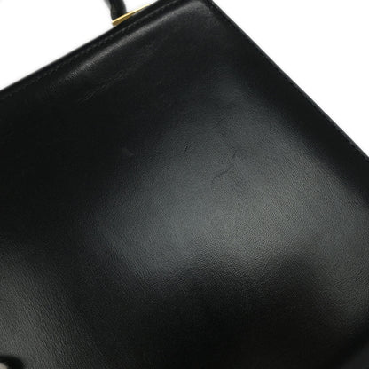 Salvatore Ferragamo Black Gancini 2way Shoulder Handbag