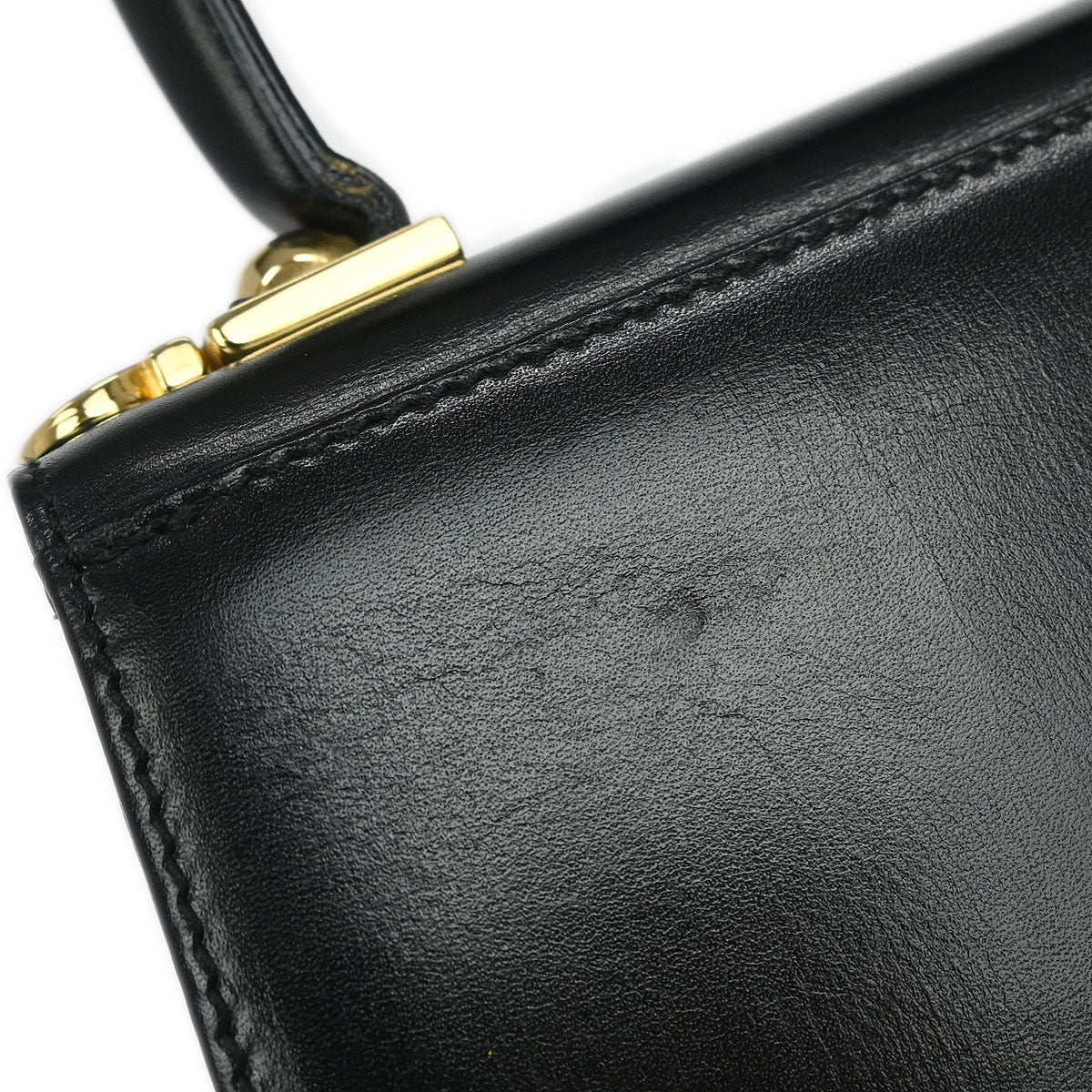 Salvatore Ferragamo Black Gancini 2way Shoulder Handbag