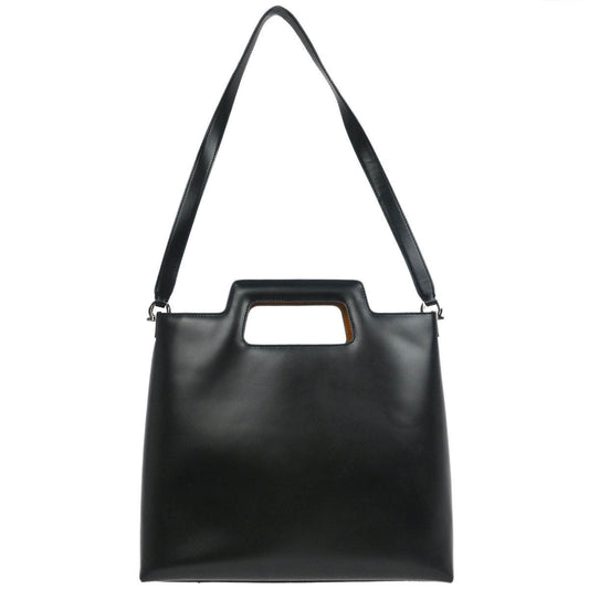 Salvatore Ferragamo Black Gancini 2way Shoulder Handbag