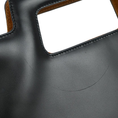 Salvatore Ferragamo Black Gancini 2way Shoulder Handbag