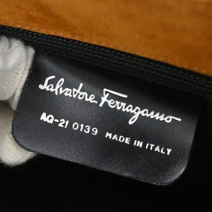 Salvatore Ferragamo Black Gancini 2way Shoulder Handbag