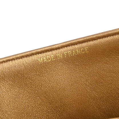 Chanel 1991-1994 Metallic Brown Lambskin Medium Classic Double Flap Shoulder Bag