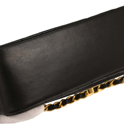 Chanel 1994-1996 Black Lambskin Small Diana Shoulder Bag