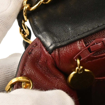 Chanel 1994-1996 Black Lambskin Small Diana Shoulder Bag