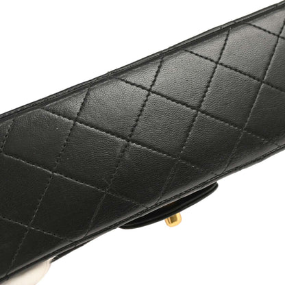 Chanel Black Lambskin Small Classic Double Flap Shoulder Bag